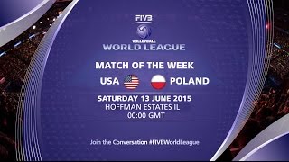 Live Stream  USA vs Poland  FIVB Volleyball World League 2015 [upl. by Kreis]