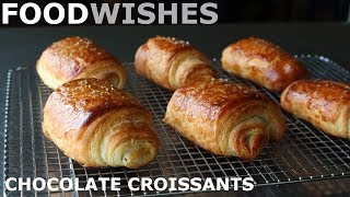 Chocolate Croissants  Food Wishes  Pain au Chocolat [upl. by Ecyaj]