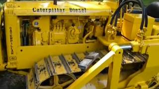 Caterpillar D2 D4 detailed starting sequence [upl. by Notfol]