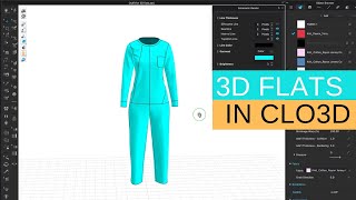 CLO3D Beginner Course  How to make 3D flats in CLO3D [upl. by Noryahs]