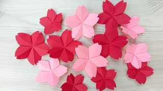 🌸 Paper CHERRY BLOSSOM 🌸  DIY  Paper Flower  Paper Craft  TUTORIAL [upl. by Drud]