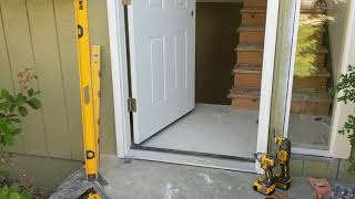 Jeld Wen Front Door Installation  Really crappy products and craftsmanship PART 1 [upl. by Nagah]