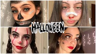 4 TRUCCHI PER HALLOWEEN LAST MINUTE 🤡🕷 [upl. by Columbine]