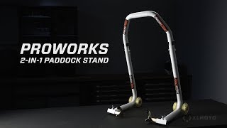 Proworks 2in1 Paddock Stand Front amp Rear [upl. by Asihtal129]