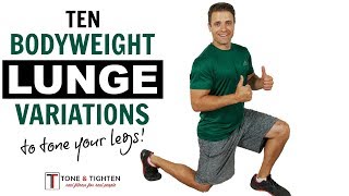 10 Lunge Variations To Tone and Sculpt Your Legs [upl. by Annoik]