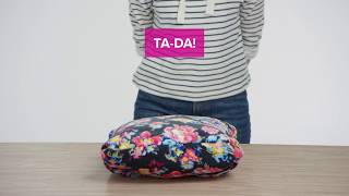 How To Fold the Fleece Travel Blanket  Vera Bradley [upl. by Asylem]