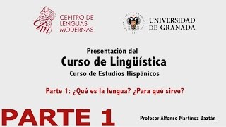 Curso de Lingüística Parte 1 de 4 [upl. by Talie]