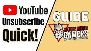 How to Quickly Unsubscribe from Youtube Channels [upl. by Ylerebmik974]