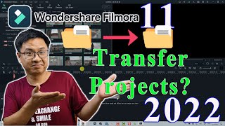 How to Properly TRANSFER Filmora 11 Projects [upl. by Gurias512]