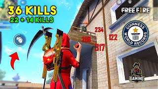 World Record 36 Kills in Duo vs Squad Must Watch Gameplay  Garena Free Fire [upl. by Anawt]