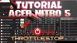 Throttlestop Tutorial Acer Nitro 5 i57300 [upl. by Aziza]