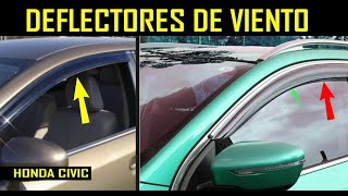 Instalacion de Deflectores o Visores de Aire en las puertas menos ruido de viento [upl. by Thevenot]