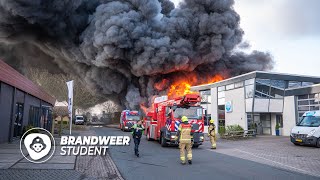 GROTE BRAND BIJ BANDENBEDRIJF [upl. by Naened284]