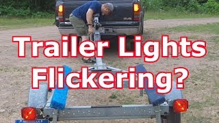 FIX YOUR TRAILER LIGHTS 6  Trick For Flickering Lights [upl. by Tohcnarf486]