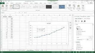 Calculating Growth In Excel  Chart Method [upl. by Zohara]