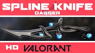 Spline Knife  VALORANT Melee Skin Dagger  Skins HD Showcase [upl. by Soluk]