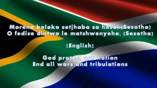 South African Nation Anthem Lyrics  English Translation [upl. by Hotchkiss]