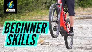 Basic E Bike Skills For Beginners  E Mountain Bike Skills [upl. by Mahmoud]