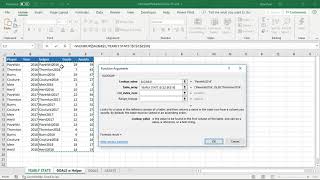 Microsoft Excel Vlookup Function with Multiple Criteria [upl. by Zwick]