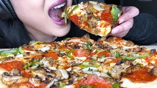 ASMR CHEESY PIZZA DOMINOS MUKBANG No Talking Eating Sounds  ASMR Phan [upl. by Dianthe]