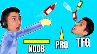 NEW TFG BOTTLE FLIP LEVEL  Happy Wheels [upl. by Fredrick29]