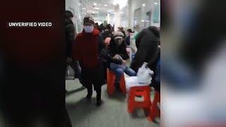 Video purports to show dire conditions in Chinas Wuhan hospital [upl. by Arednaxela107]