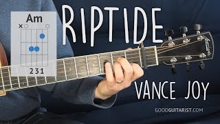 quotRiptidequot Easy Guitar Tutorial  Vance Joy  Chords Strumming and Lead [upl. by Parsons]