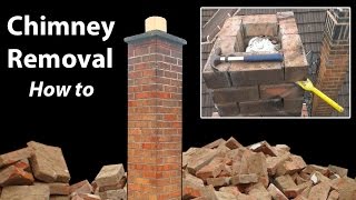 Removing a Chimney Below Roof Level  How to [upl. by Gibb377]