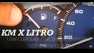 Como calcular nuestro gasto de gasolina en kilómetros por litro [upl. by Machute925]