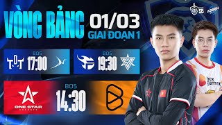 1S vs BOX  TDT vs BSS  FPT vs SPN  GĐ1  ABBEN ENERGY ĐTDV MÙA XUÂN 2025  0103 [upl. by Abijah124]