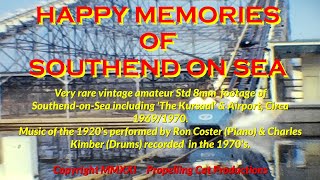 SOUTHEND KURSAAL PIER CHANNEL AIRWAYS 1970 RAILWAY SOUTHEND ON SEA ESSEX RARE ARCHIVE FOOTAGE [upl. by Beitris]