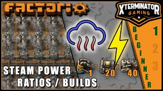 Factorio Tutorial  Steam Power Setup amp Ratios  EP 3 Season 1 [upl. by Racklin514]