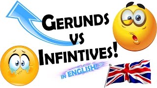 Gerunds or Infinitives  ENGLISH GRAMMAR VIDEOS [upl. by Ariaek]