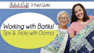 A Guide to Coordinating Batiks  3 Yard Quilts [upl. by Russ822]