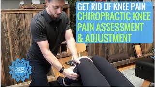 Chiropractic KNEE Assessment and Adjustment for KNEE Pain [upl. by Ahselrac771]