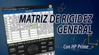 Matriz de Rigidez Global con HP Prime [upl. by Sherborne]