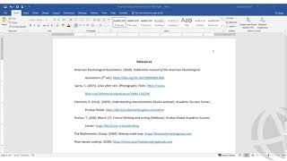 Formatting an APA Style Reference List [upl. by Abel]