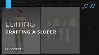 Beginners Guide to CLO Part 2 Editing Drafting A Pattern Lesson 6 [upl. by Eidas]