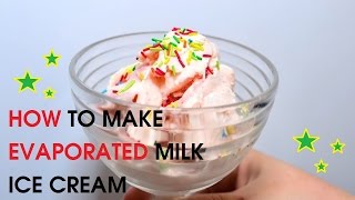 How to Make Evaporated Milk Ice Cream [upl. by Rapsag17]