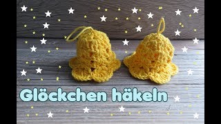 Glöckchen häkeln  Weihnachtsdeko Häkelanleitung [upl. by Nelehyram]