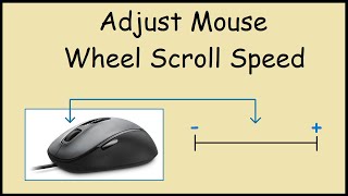 How to Adjust Mouse Wheel Scroll Speed in Windows 10 [upl. by Gerkman90]