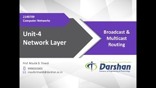 414  Broadcast and Multicast Routing [upl. by Erihppas627]