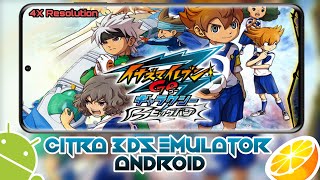 Inazuma Eleven GO Galaxy Bigbang Eng Patched  Setting Citra 3Ds Emulator on Android 4x Res [upl. by Alarise706]