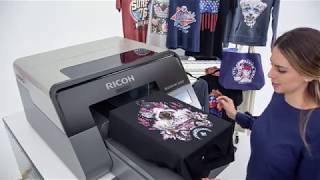 How to print on Ri 1000 Direct to Garment printer [upl. by Mallin158]