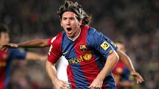 Lionel Messi first Hattrick ● FC Barcelona vs Real Madrid ● 10307 [upl. by Enutrof]