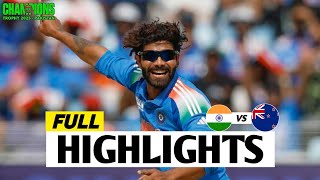 India vs New Zealand ICC Champions Trophy 2025 Match Highlights  IND Vs NZ Highlights [upl. by Wallford]