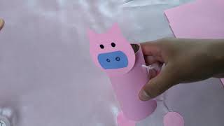 como hacer un titere de cerdito con papelhow to make a piggy puppet with paper [upl. by Leanna]