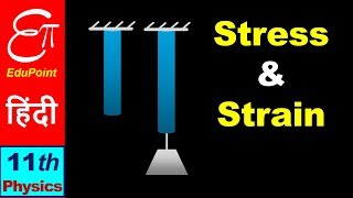 🔴 Elasticity  2  STRESS and STRAIN  in HINDI for Class 11 [upl. by Runkle931]