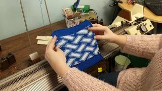 How to Knit Reversible Double Bed Jacquard on your Superba Double Bed Knitting Machine [upl. by Nadeen368]