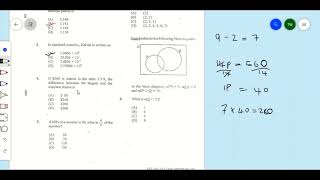 January 2019 CXC Mathematics Paper 1 from question 1 60  questions and solutions [upl. by Lyrahc]